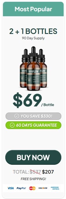 ViriFlow 3 bottles bundle best value male health